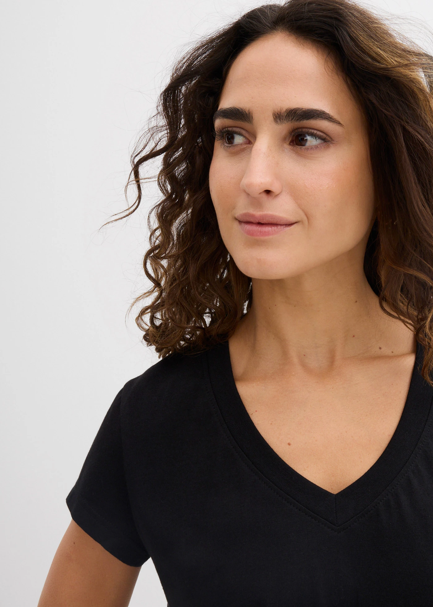Tricou din bumbac organic 100% (set/2 buc.) • negru/alb • magazin bonprix