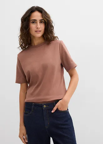 Bluză tricot • maro-castaniu-negru • magazin bonprix