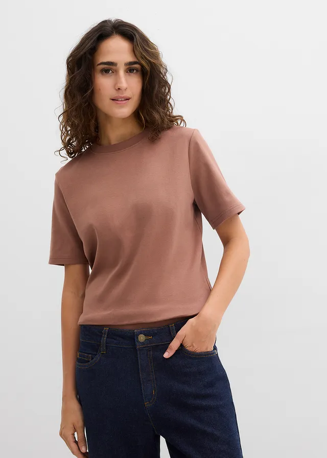 Lot de 2 T-shirts épais en jersey 100% coton • marron/noir • product-page.page-title-suffix