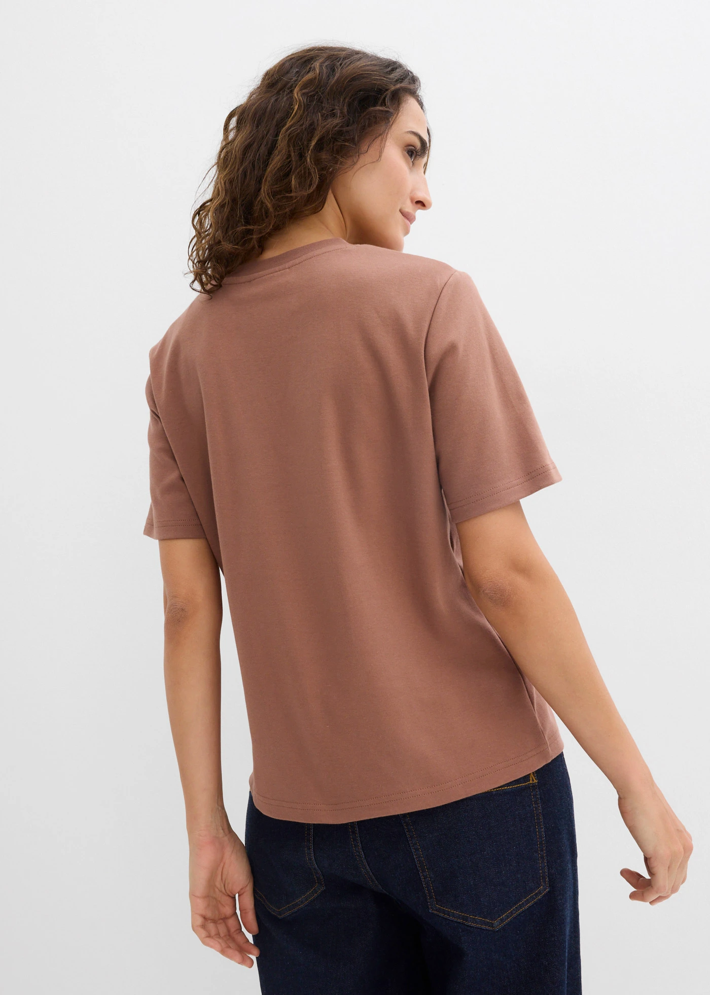 Bluză tricot • maro-castaniu-negru • magazin bonprix