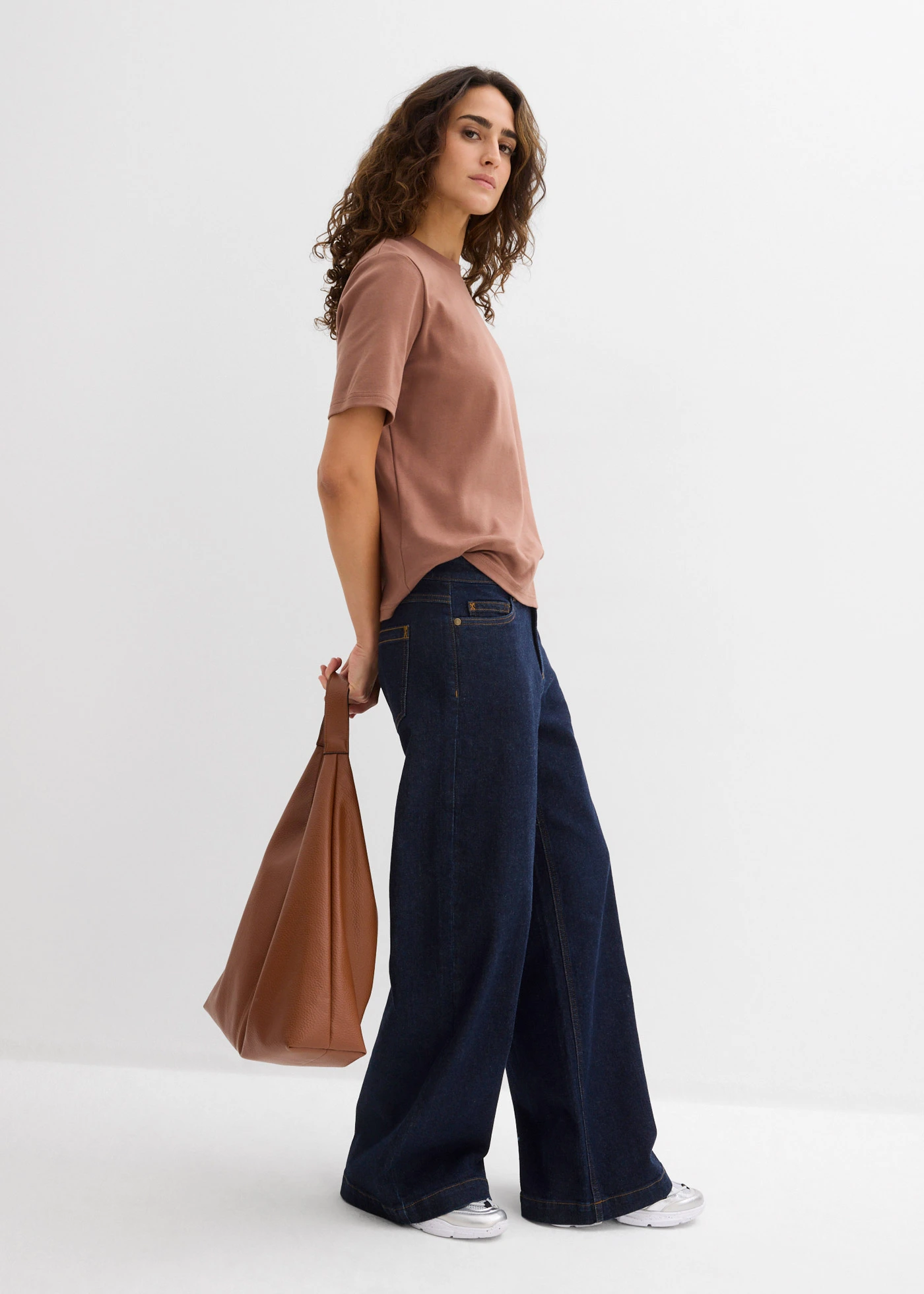 Bluză tricot • maro-castaniu-negru • magazin bonprix