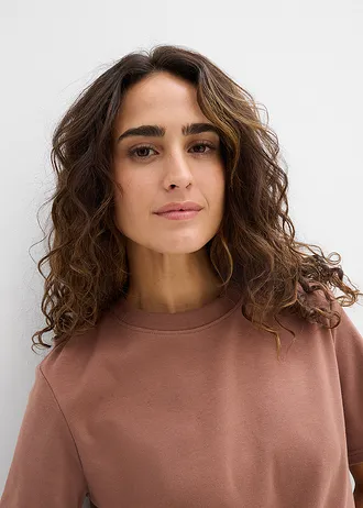 Lot de 2 T-shirts épais en jersey 100% coton • marron-noir • Boutique bonprix