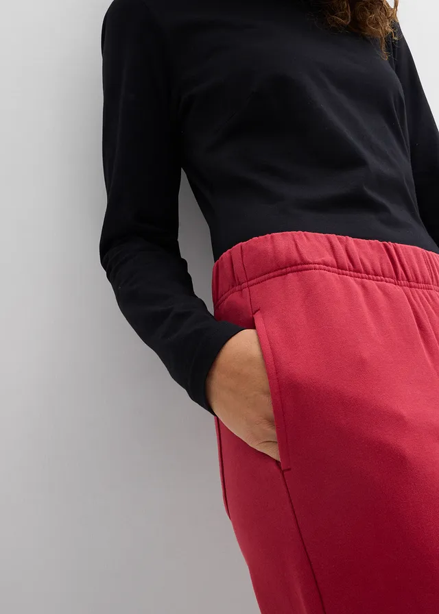 Sweatpants van puur biologisch katoen (set van 2) • zwart-kersenrood • product-page.page-title-suffix