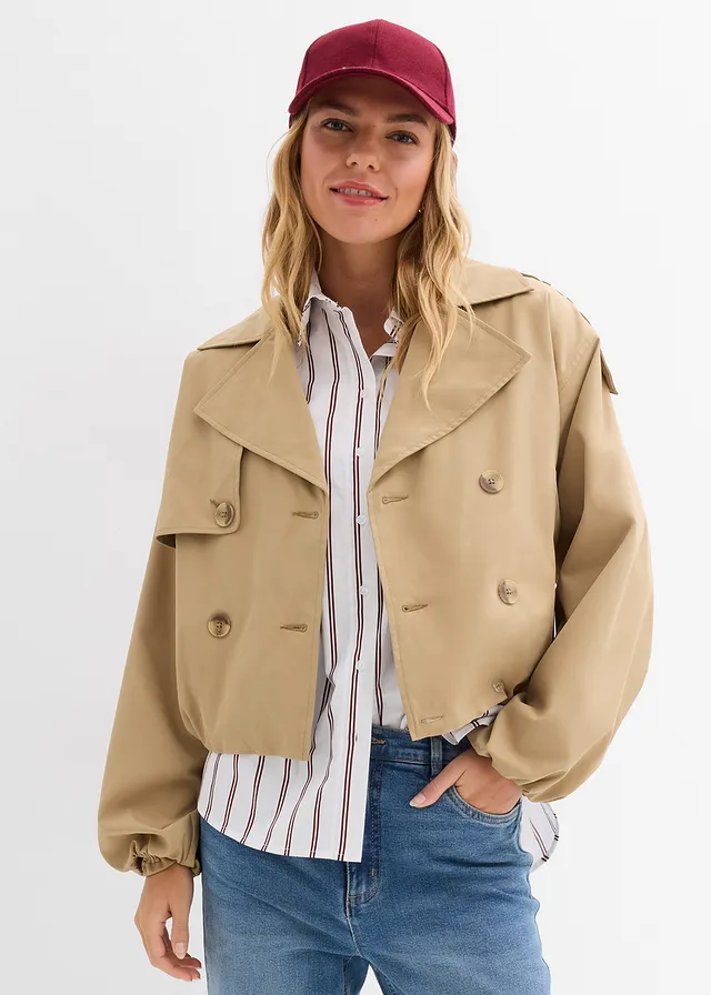 Korte trenchcoat