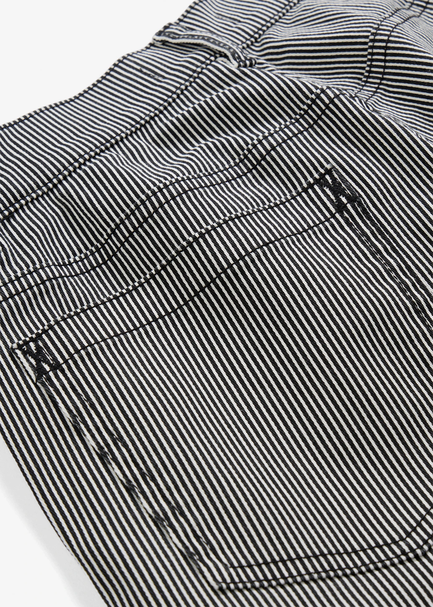 Nohavice Ballon-Fit s pásikmi • čierna/biela vlna pásikovaná • obchod bonprix