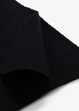 Pletený kabátek z bavlněné směsi • černá • bonprix obchod