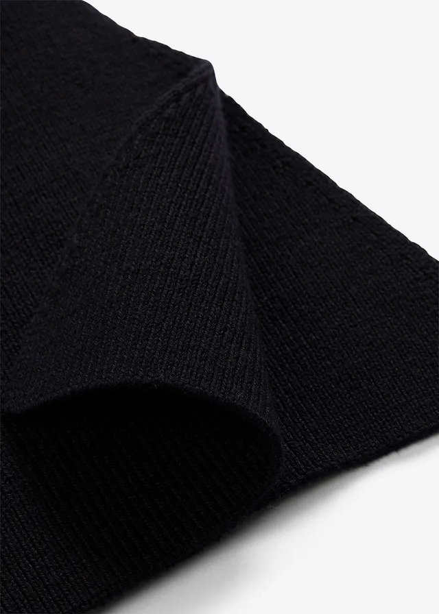 Gebreid vest in een katoenmix • zwart • product-page.page-title-suffix