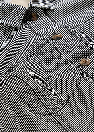 Veste mi-saison • noir rayé • Boutique bonprix