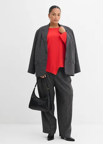 Tričko s dlouhým rukávem, z čisté organické bavlny, barva: jahodová