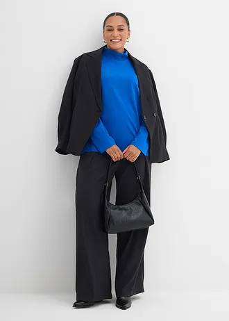 Colshirt van biologisch katoen, Kleur: arctisch blauw