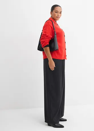 Vest in een viscosemix, Kleur: aardbeirood