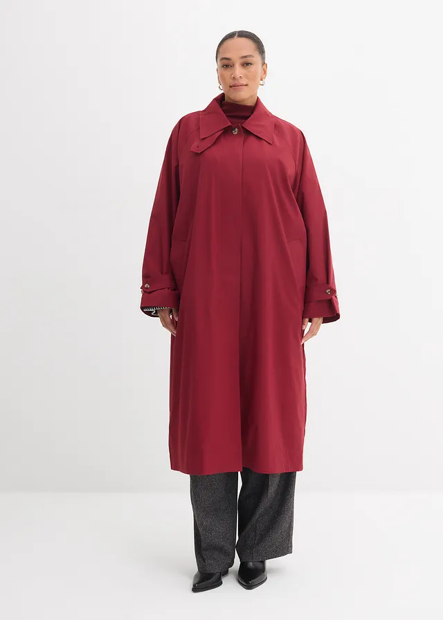 Trench à pattes, Couleur: rouge rubis