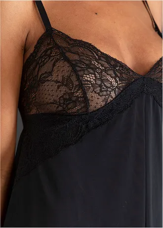 Slipdress • zwart • bonprix online shop