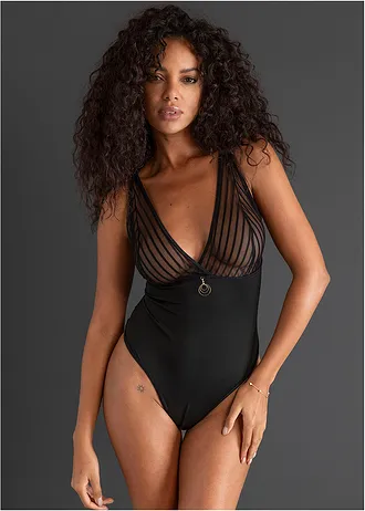 Body-string ouvert, Couleur: noir
