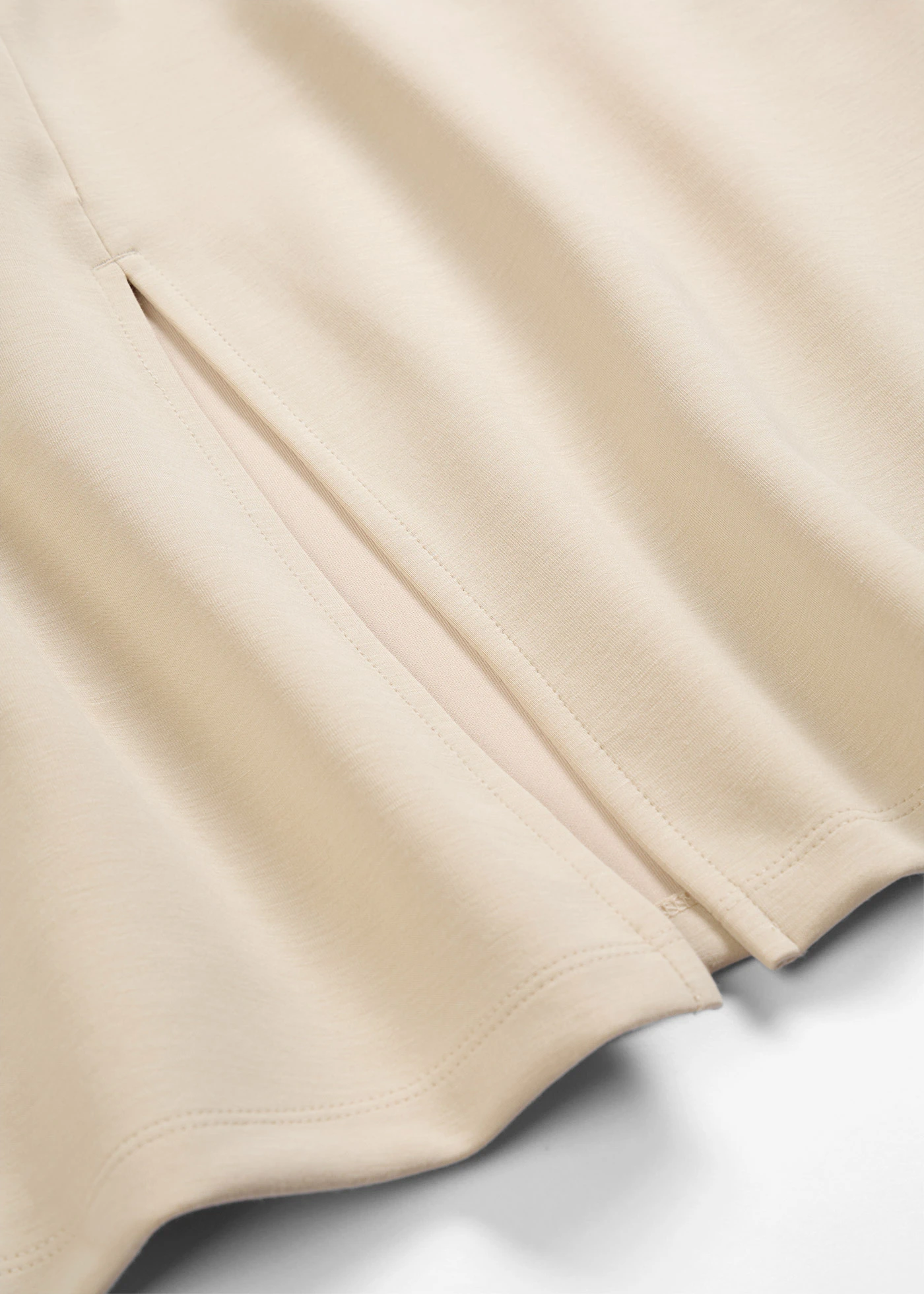 Midirok van zacht scuba • lichtsand • bonprix online shop