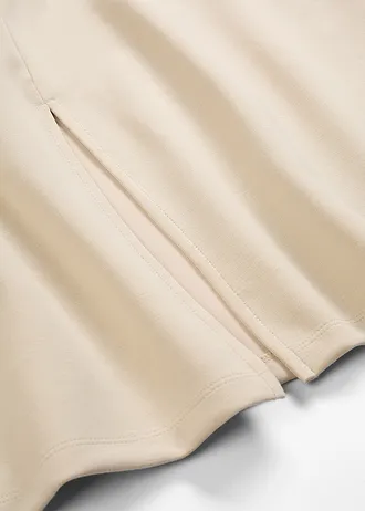 Jupe midi en matière néoprène douce • sable clair • Boutique bonprix