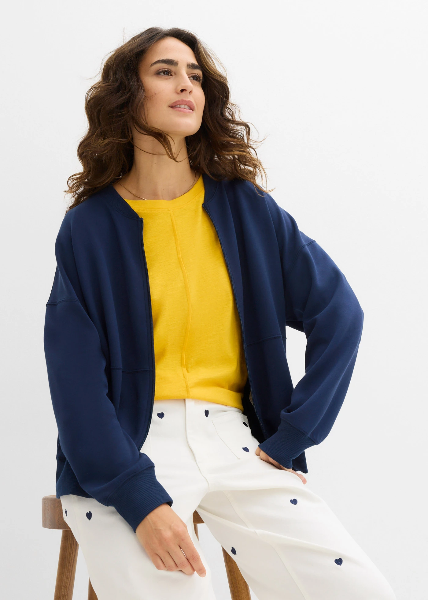 T-shirt 100% coton • jaune safran • Boutique bonprix