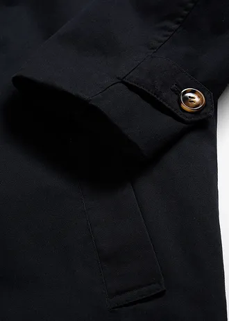 Trenchcoat met knoopsluiting • zwart • bonprix online shop