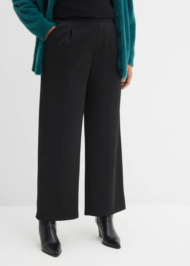 Pantalon sweat confortable et fluide, Couleur: noir