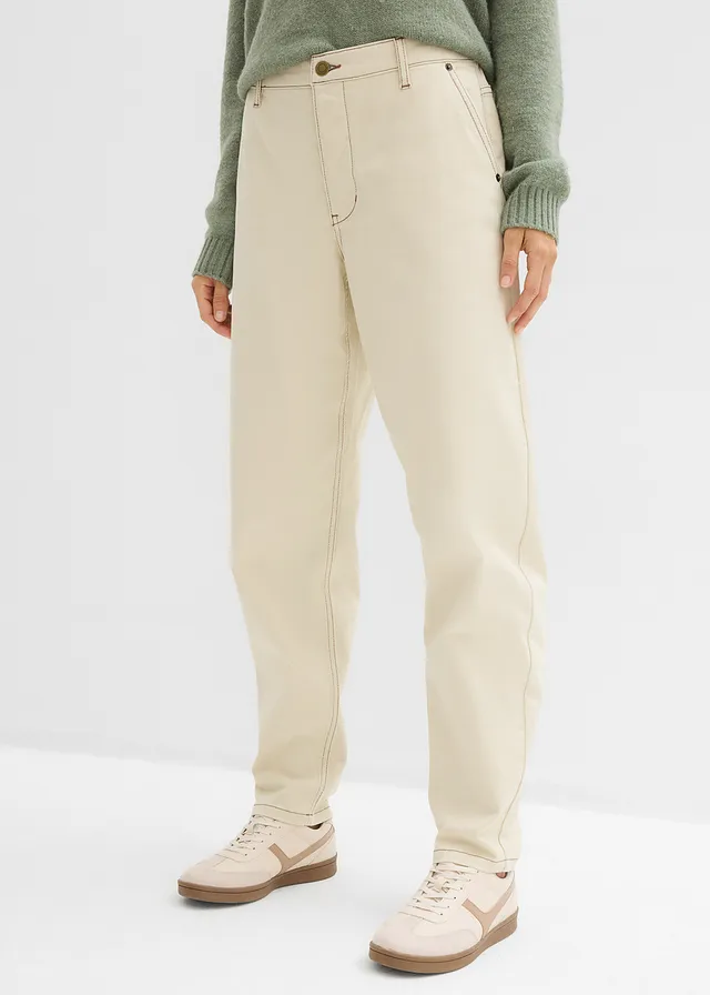Pantalon en twill barrel • sable clair • product-page.page-title-suffix