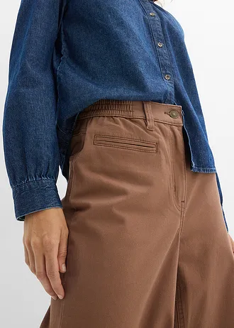 Pantaloni din twill • maro castaniu • magazin bonprix