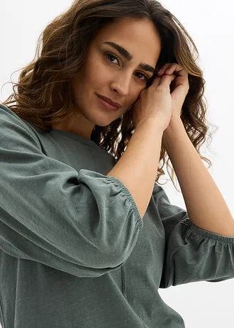 T-shirt 100% coton • vert eucalyptus • Boutique bonprix