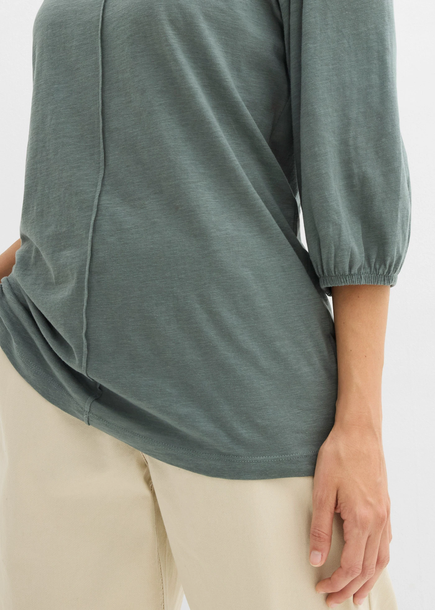 T-shirt 100% coton • vert eucalyptus • Boutique bonprix