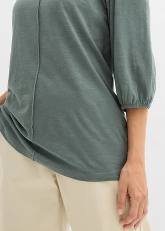 T-shirt 100% coton • vert eucalyptus • Boutique bonprix