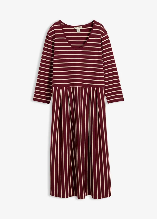 Rochie midi din jerse din bumbac