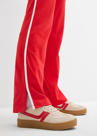 Dres sportowy bawełniany ze stretchem (komplet 2 cz.) • truskawkowy • sklep bonprix