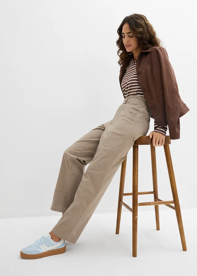 Twill cargo broek • taupe • product-page.page-title-suffix