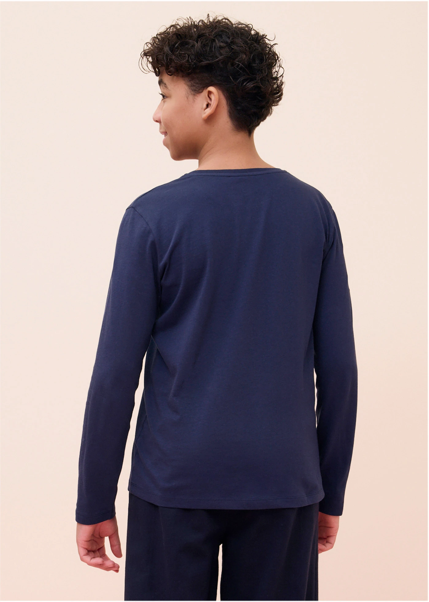 Longsleeve met biologisch katoen (set van 5) • zwart+mosgroen+antraciet gemêleerd+wit+donkerblauw • bonprix online shop