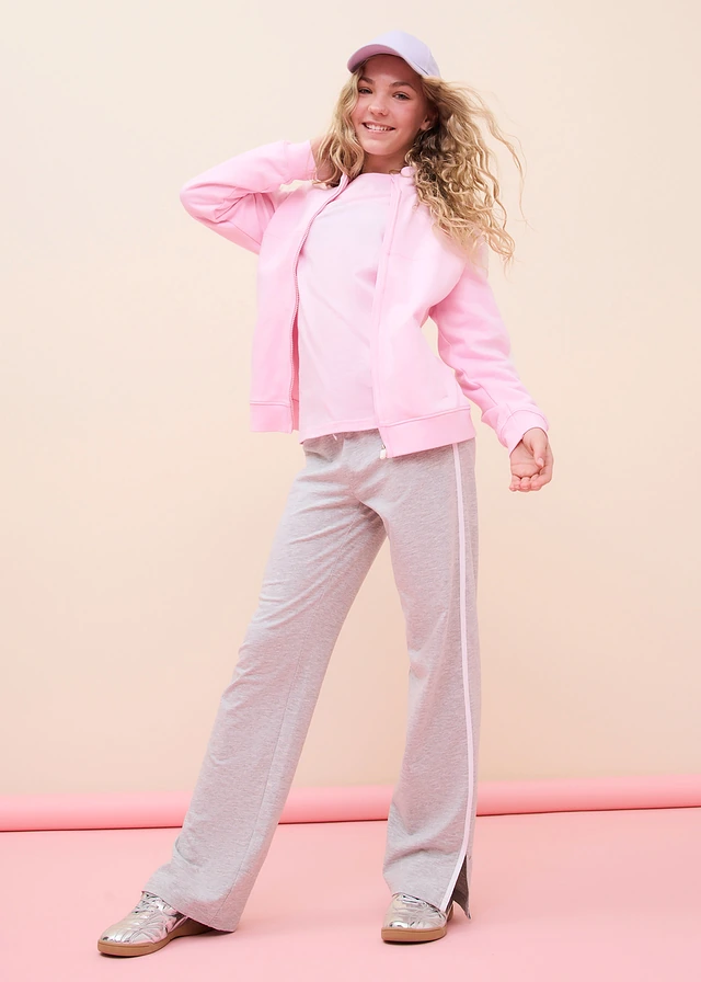 Lot de 5 T-shirts manches longues 100% coton • roseau clair + bleu poudré + rose cristal + bleu mat + gris clair chiné • product-page.page-title-suffix