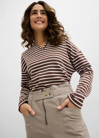 Twill cargo nadrág • szürkésbarna • bonprix áruház