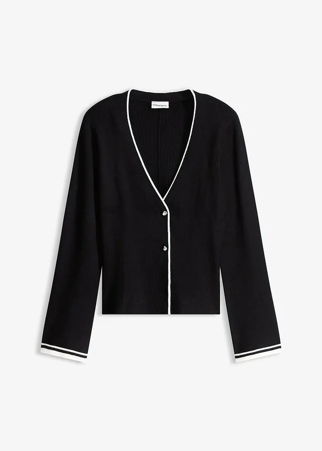 Gilet en maille côtelée