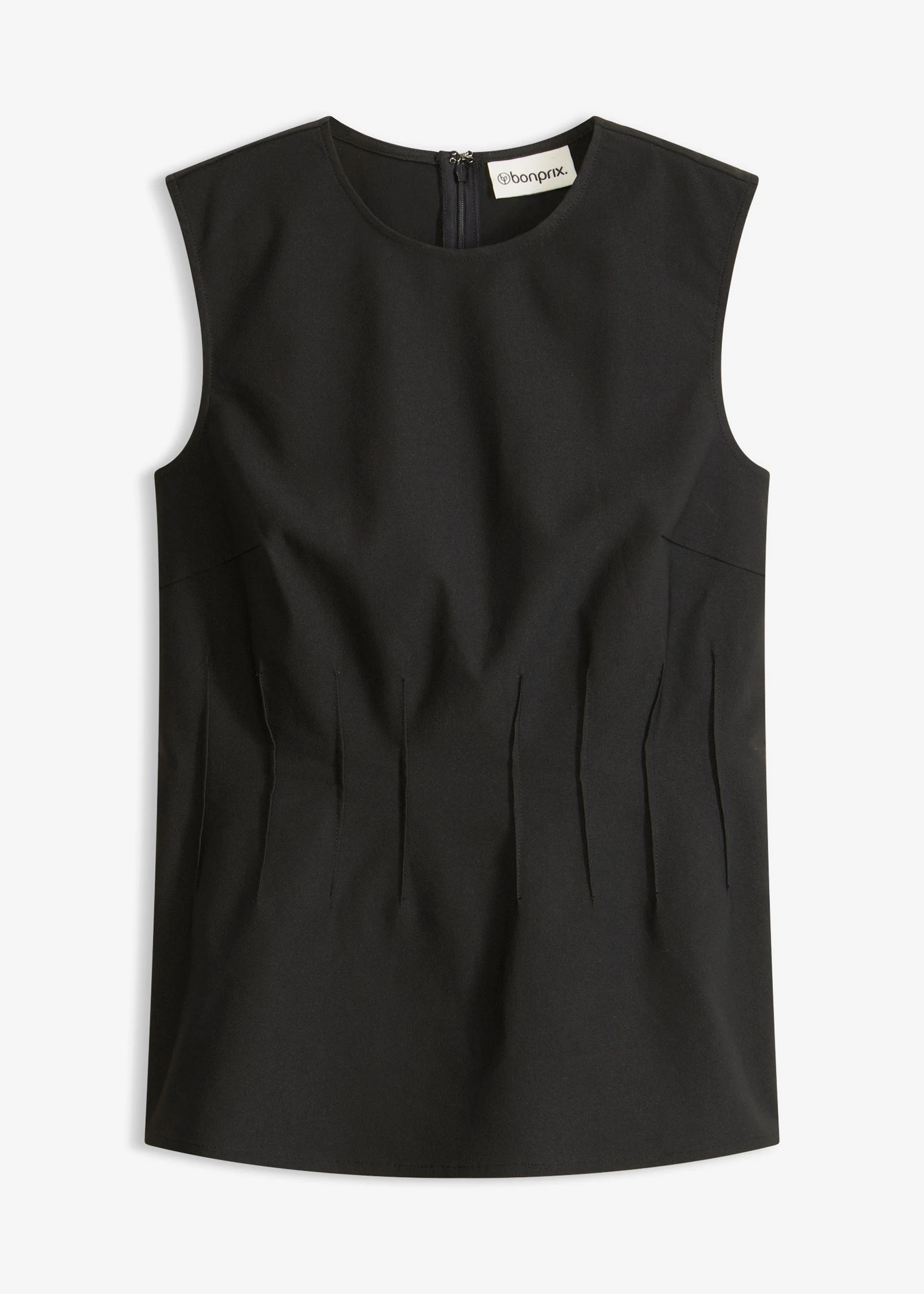 Top en bengaline • noir • Boutique bonprix