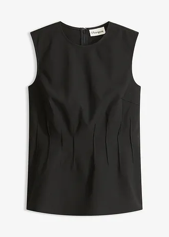 Top en bengaline • noir • Boutique bonprix