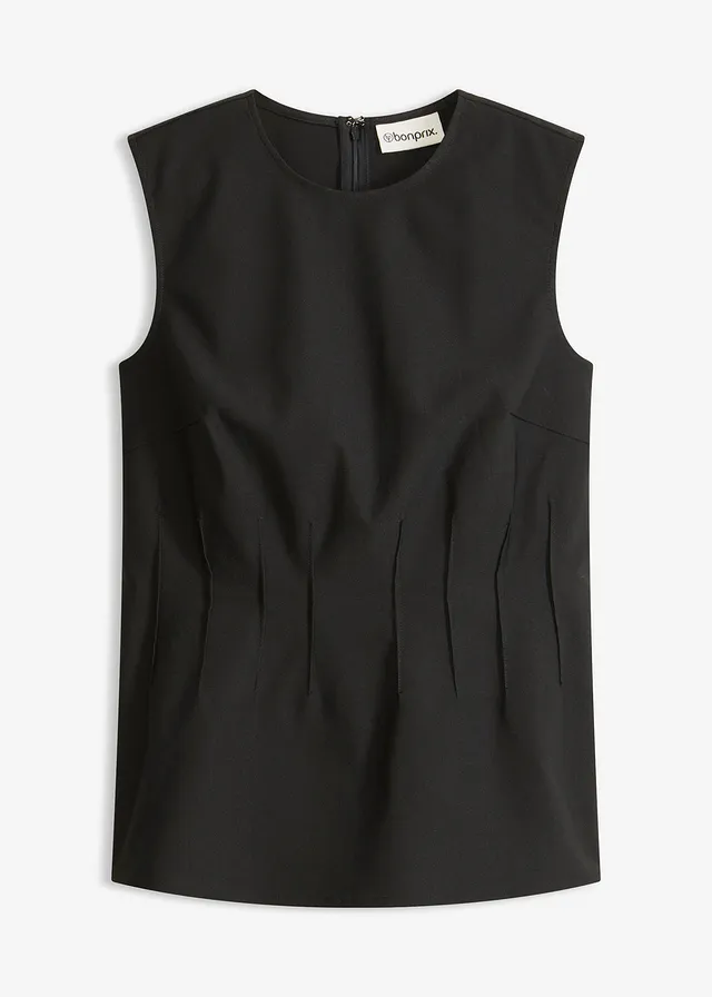 Top z bengaliny • czarny • sklep bonprix