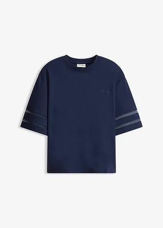 T-shirt 100% coton épais • bleu foncé • Boutique bonprix