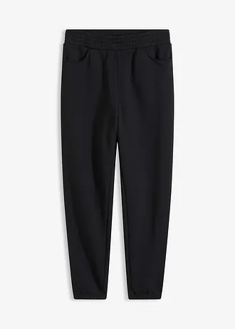 Joggingbroek van biologisch katoen, Kleur: zwart