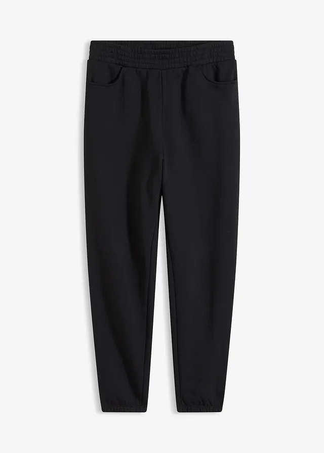 Pantaloni casual integral din bumbac organic • negru • magazin bonprix