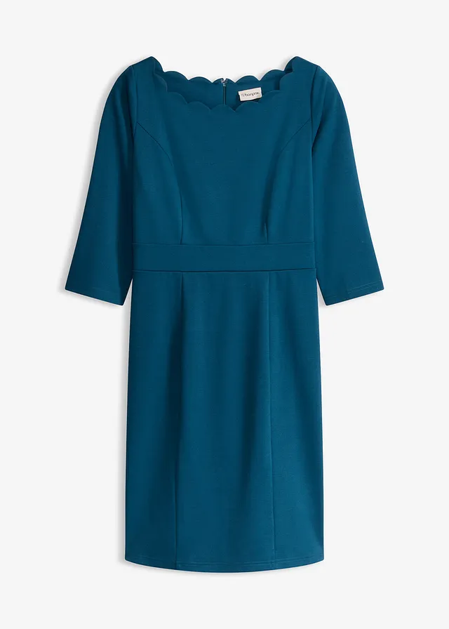 Kokerjurk van punto di roma, Kleur: blauwpetrol