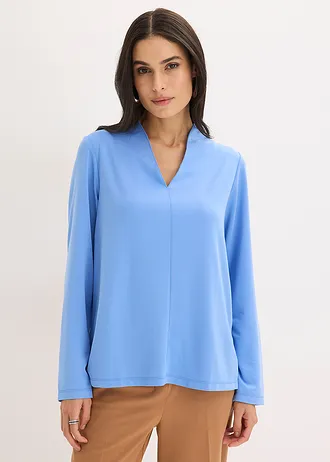 Longsleeve, Kleur: middenblauw
