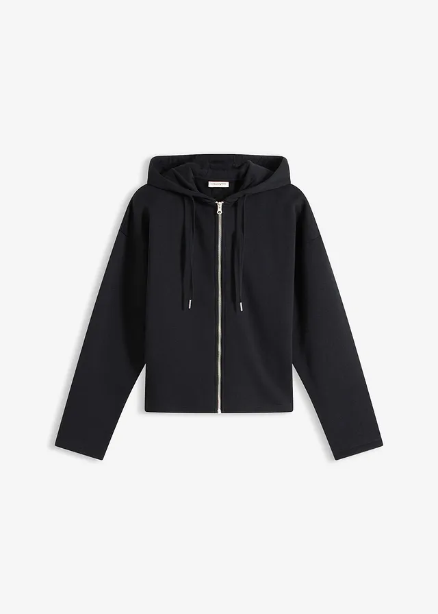 Jachetă casual cu bumbac • negru • magazin bonprix