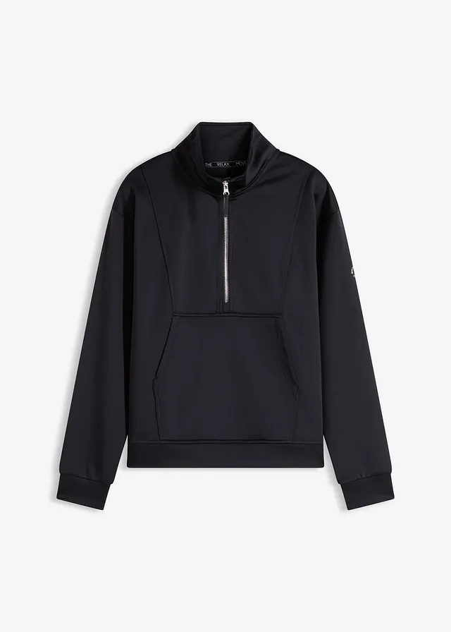 Veste de sport à col montant • noir • Boutique bonprix