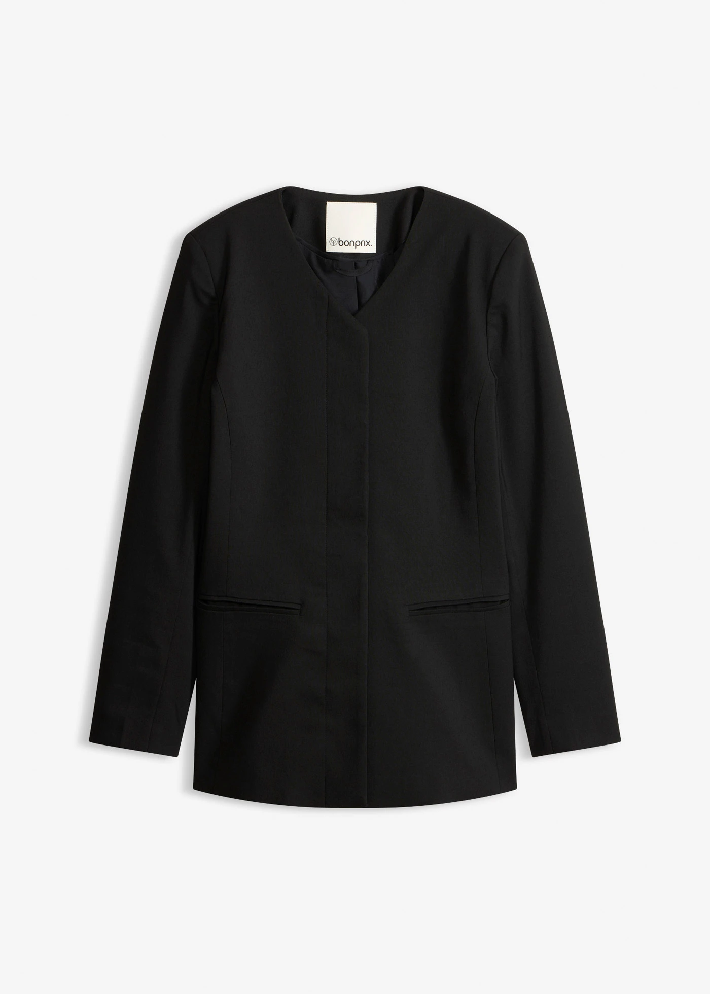 Blazer en bengaline extensible • noir • Boutique bonprix