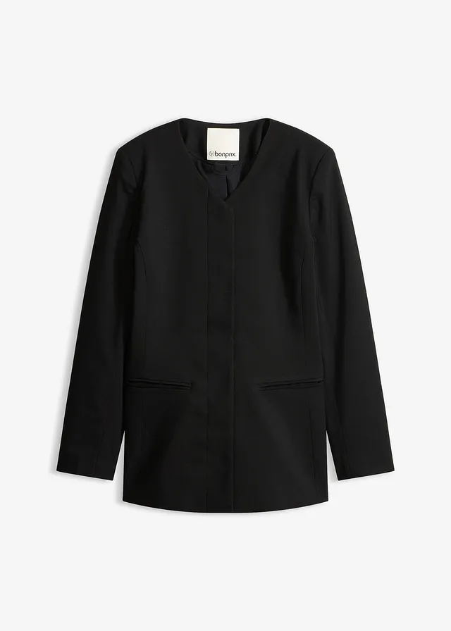 Stretch blazer van bengaline