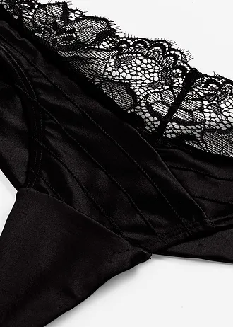 String met naadloze achterkant • zwart • bonprix online shop