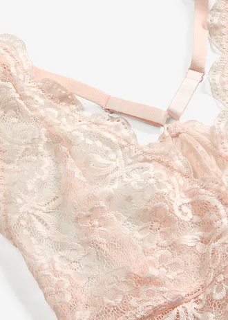 Top din dantelă fină • roz deschis • magazin bonprix