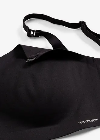 Sutien pentru alăptare vătuit Feel Comfort lasercut, fără armătură • negru • magazin bonprix
